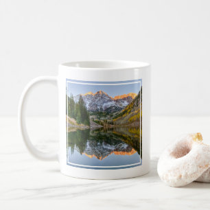 Water   Maroon Bells Lake Aspen Trees Coffee Mug