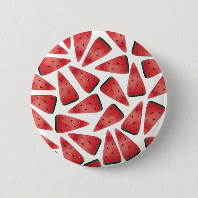 Water Melon 2 Inch Round Button (Front)