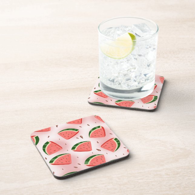 Water Melon Pattern Coaster (Right Side)