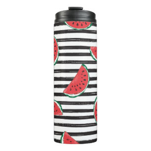 Water Melon Seamless Pattern Striped Thermal Tumbler