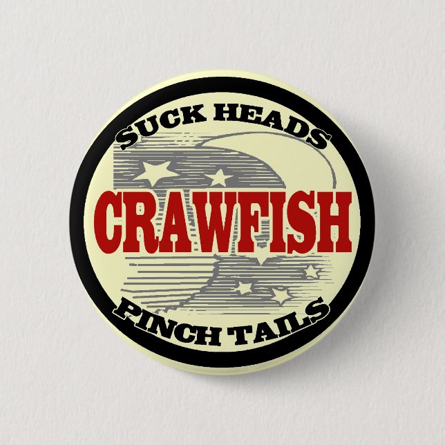 Water Metre Cover Crawfish 2 Inch Round Button (Front)