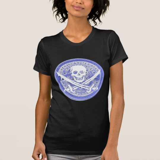 Water Metre Lid in Blue, Jolly Roger, Pirate Day T-Shirt