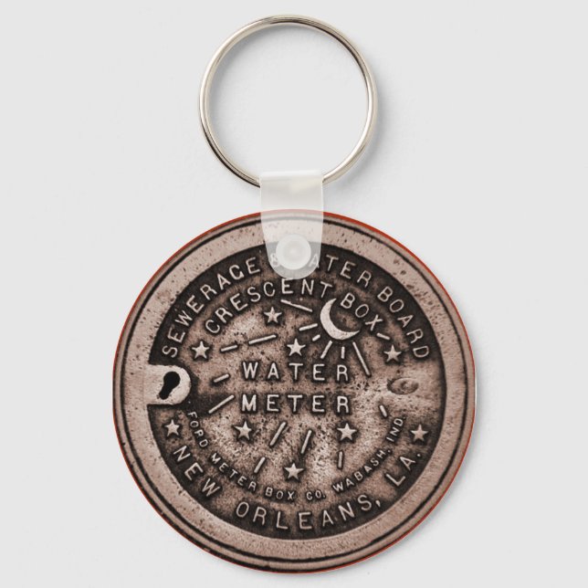 Water Metre Lid Keychain (Front)