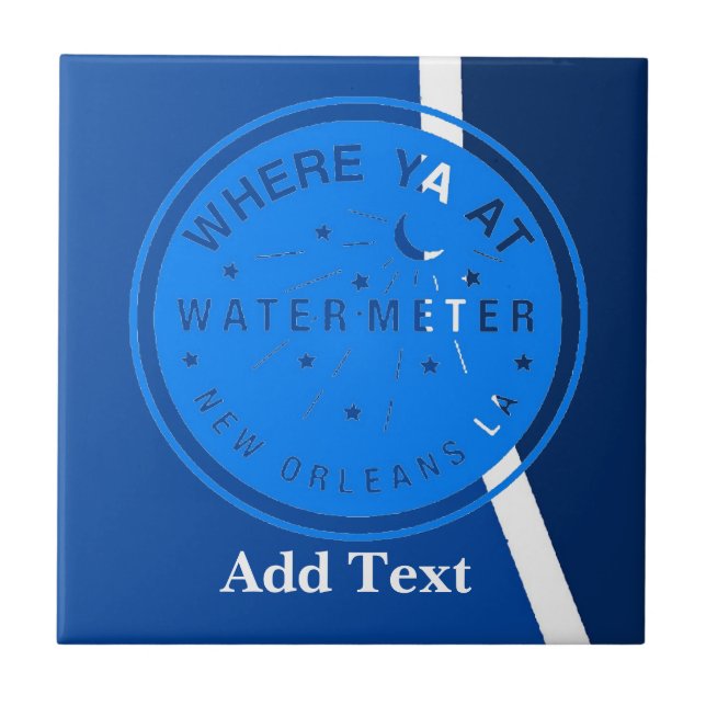 Water Metre, Who DaT, Dutch Look, Personalize Tile (Front)