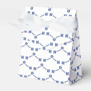 Water Molecular Chemical Formula Favor Box