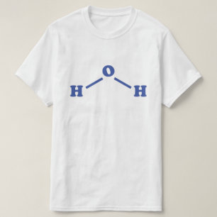 Water Molecular Chemical Formula T-Shirt