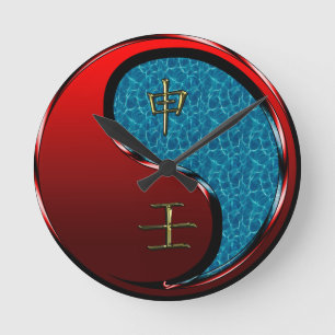 Water Monkey Round Clock