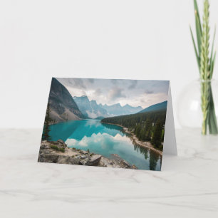 Water Moraine Lake Alberta Canada Card