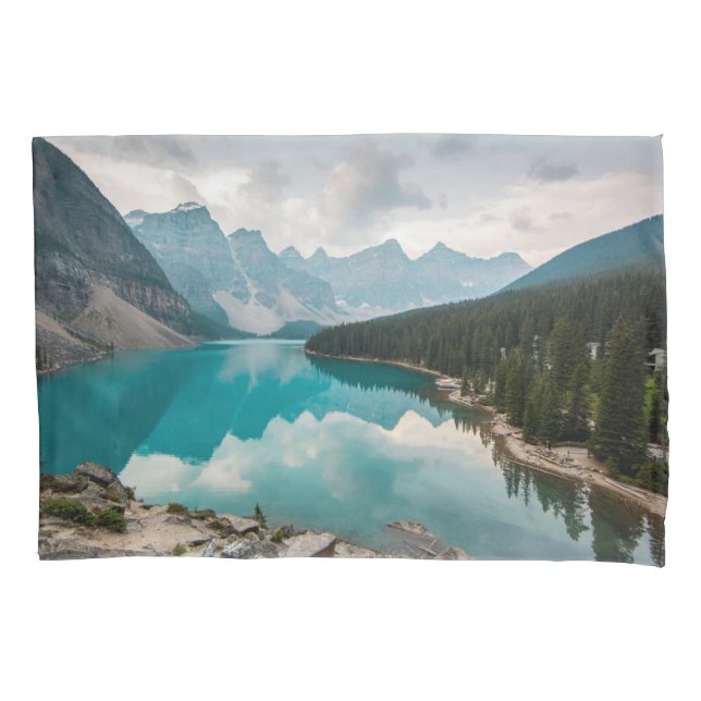 Water | Moraine Lake Alberta Canada Pillowcase (Front)
