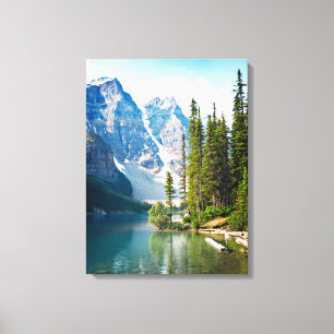 Water   Moraine Lake, Canada Canvas Print