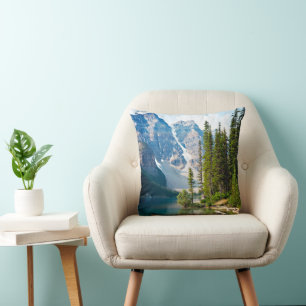 Water Moraine Lake, Canada Throw Pillow
