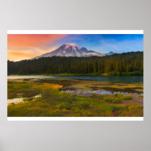 Water   Mt. Rainier National Park, Washington Poster