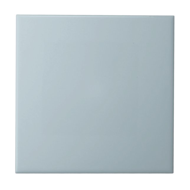 Water Muted Light Blue Solid Colour Background Tile (Front)