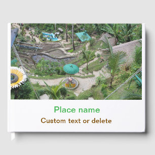 water ocean beach photo add name text place summer guest book