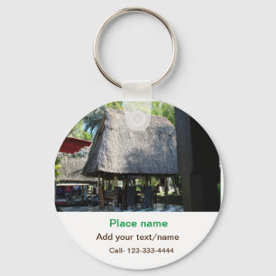 water ocean beach photo add name text place summer keychain
