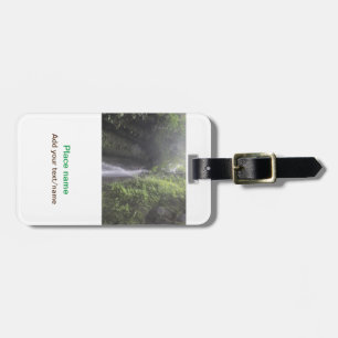 water ocean beach photo add name text place summer luggage tag