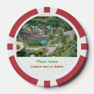 water ocean beach photo add name text place summer poker chips