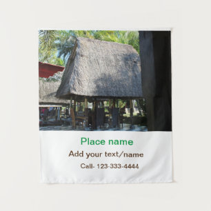 water ocean beach photo add name text place summer tapestry