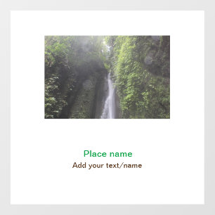 water ocean beach photo add name text place summer window cling