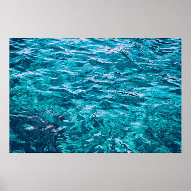 Water ocean sea texture nature poster (Front)