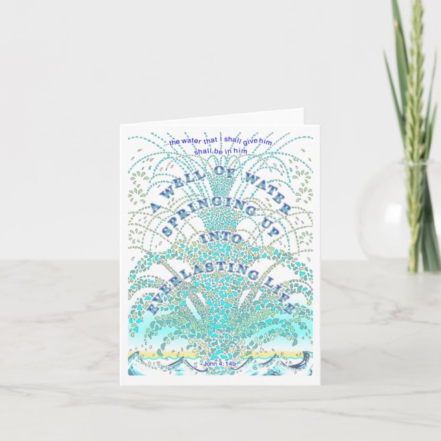 Water of Life Thank You Card (Front)