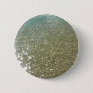 Water on the Beach I Abstract Nature Photography 2 Inch Round Button