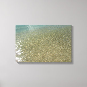 Water on the Beach I Abstract Nature Photography Canvas Print