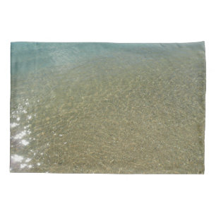 Water on the Beach I Abstract Nature Photography Pillowcase