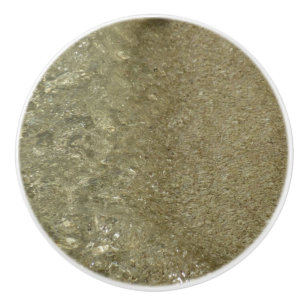 Water on the Beach II Abstract Nature Photography Ceramic Knob