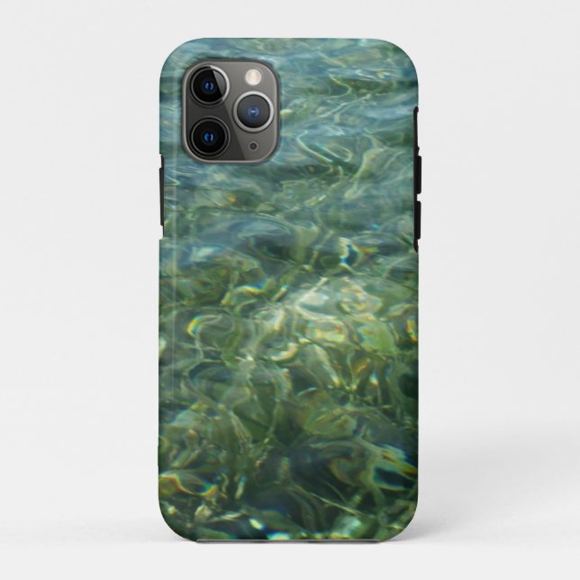 Water over Sea Grass I Caribbean Nature Case-Mate iPhone Case (Back)