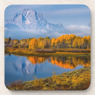 Water Oxbow Bend Jackson Wyoming Coaster