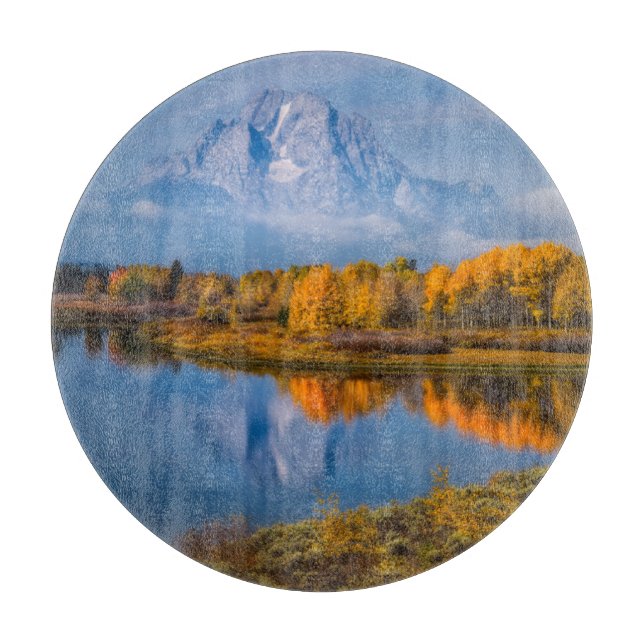 Water | Oxbow Bend Jackson Wyoming Cutting Board (Front)