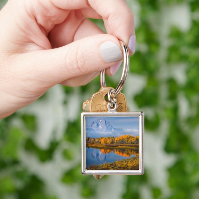 Water | Oxbow Bend Jackson Wyoming Keychain (Hand)