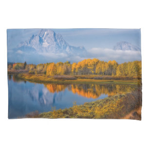Water   Oxbow Bend Jackson Wyoming Pillowcase