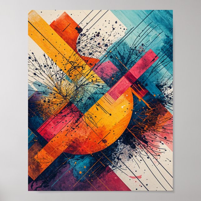 Water paint with floating poster (Front)