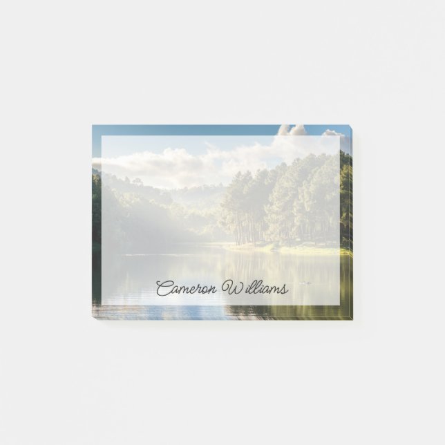 Water | Pang Oung Lake & Pine Forest Thailand Post-it Notes (Front)