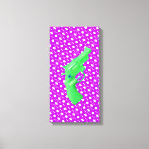 Water pistol toy water gun toy canvas print