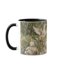 Water Play Whimsical Farmhouse Duck Family Pond