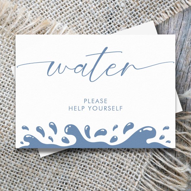 Water Please Help Yourself Blue Ocean Send Off Poster (Creator Uploaded)