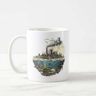 Water Pollution，Industrial Pollution Coffee Mug