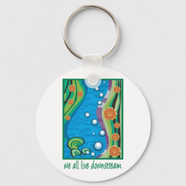 Water Pollution Keychain (Front)