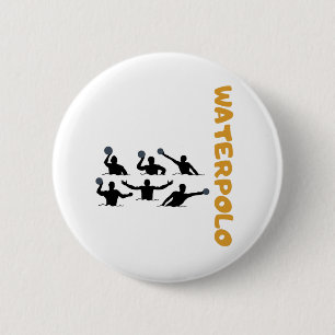 Water Polo 2 Inch Round Button