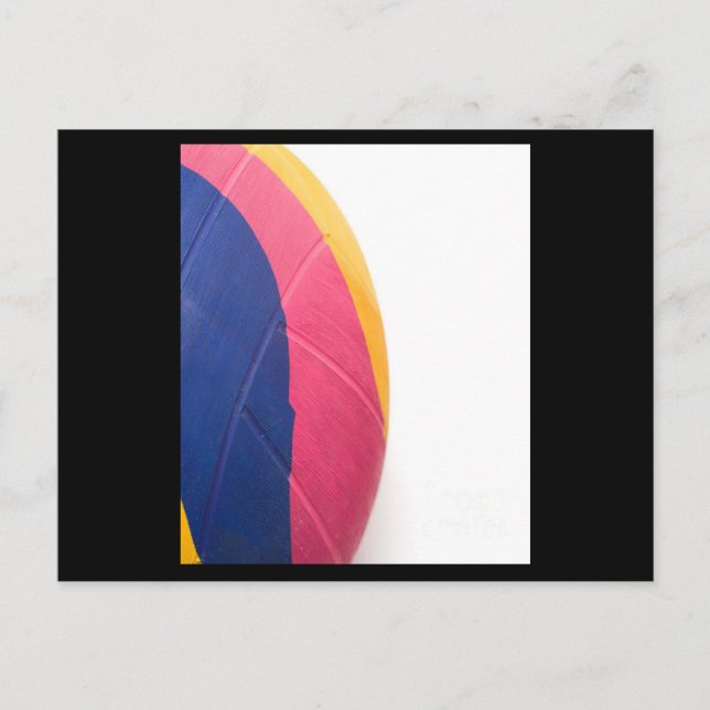 Water Polo Ball Swimming Compete Athlete Postcard (Front)