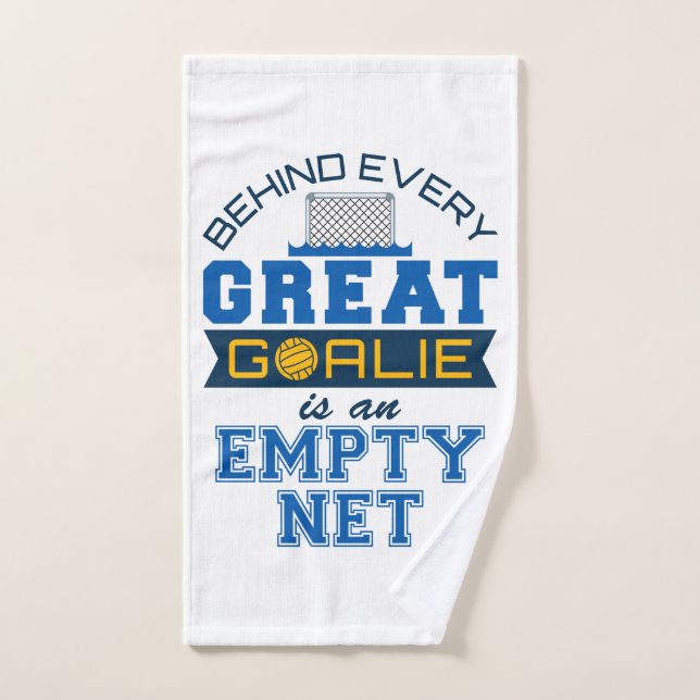 Water Polo Behind Every Great Goalie Is Empty Net Hand Towel (Hand Towel)