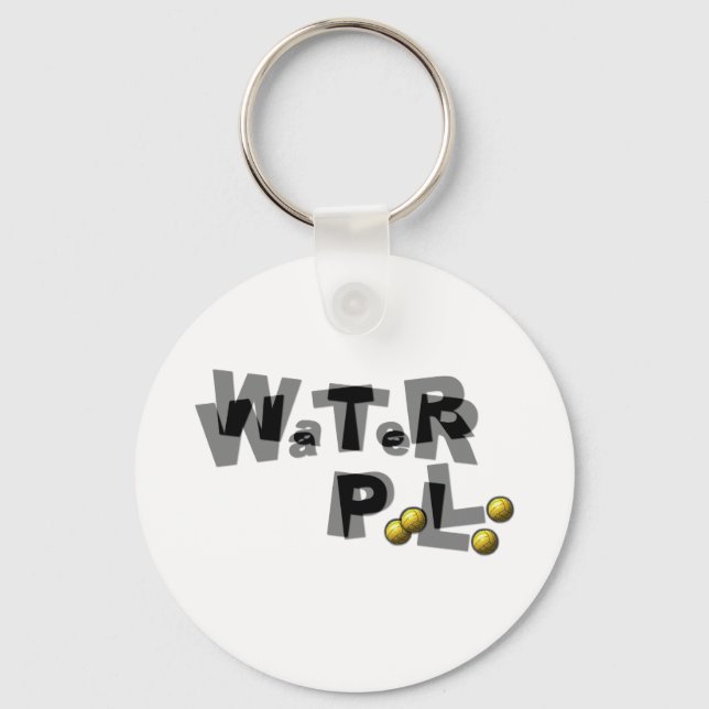 Water polo blur keychain (Front)