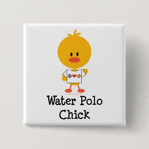 Water Polo Chick Button