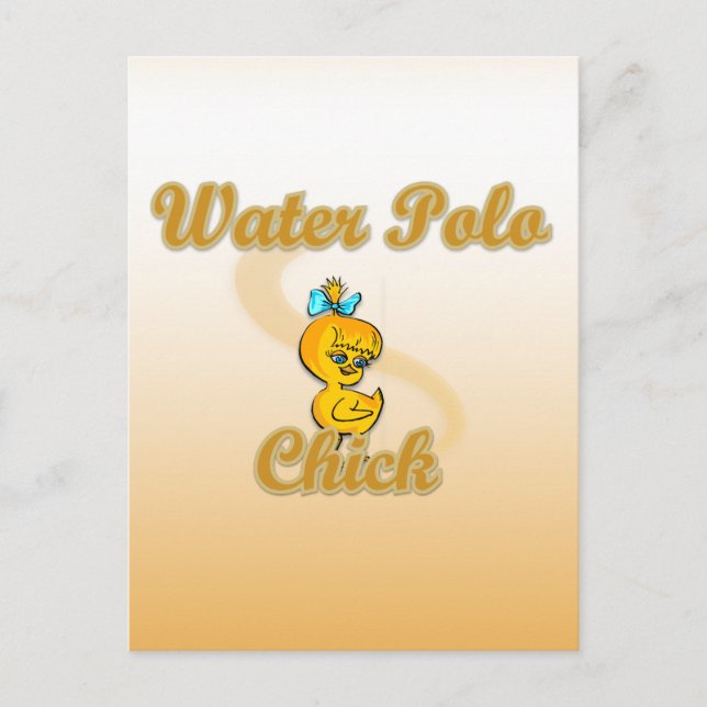 Water Polo Chick Postcard (Front)