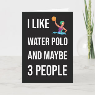 Water Polo Christmas Ornaments Player Xmas Sports Card