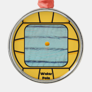 Water Polo frame (add your own photo!) Metal Ornament