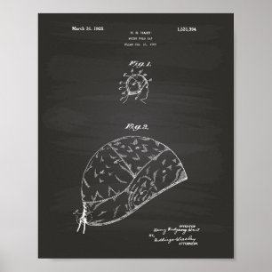 Water Polo Gap 1925 Patent Art Chalkboard Poster